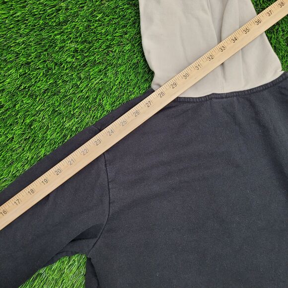 FUBU Colorblock Hoodie Small 20x24 Black Cream - Picture 3 of 13